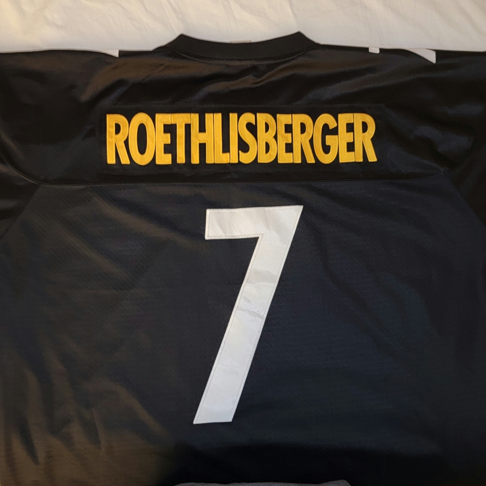 Mens 2XL Reebok Roethlisberger Steelers Official